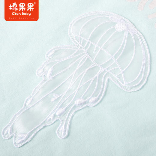 棉果果夏季新品女童女宝泡泡袖短袖T恤M222140223206 商品图3