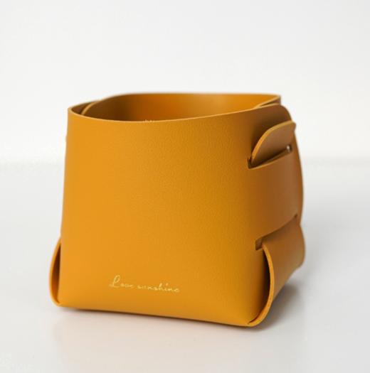 【家居日用】北欧pu收纳盘玄关钥匙皮革收纳盒桌面化妆品遥控器杂物储物篮 商品图5