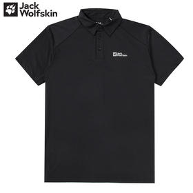 【自营】JackWolfskin/狼爪  狼爪POLO衫男夏季户外运动休闲T恤透气速干衣翻领短袖 5823331