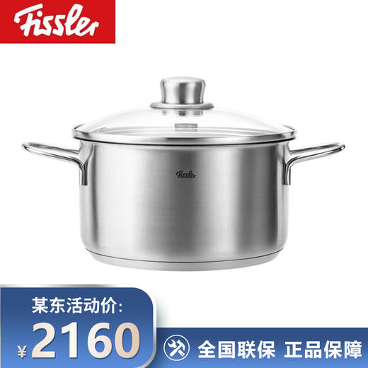 菲仕乐（Fissler）EM0511120000-G Fissler菲仕乐和风系列20厘米双耳汤锅带玻璃盖 商品图0