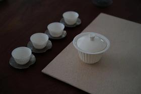 茶器之美│德化窑薄胎棱纹茶器