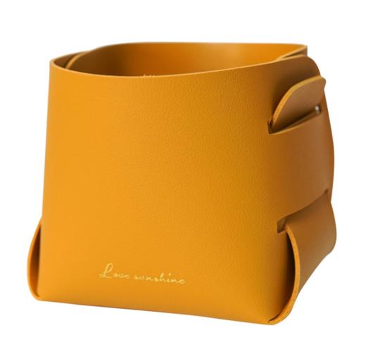 【家居日用】北欧pu收纳盘玄关钥匙皮革收纳盒桌面化妆品遥控器杂物储物篮 商品图4