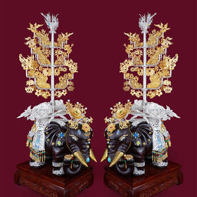 子佩集S999银手工银花丝【花丝镶嵌太平盛世】大型摆件大师工坊原创设计【TPSS】2303