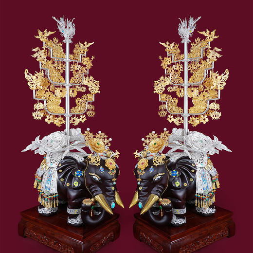 子佩集S999银手工银花丝【花丝镶嵌太平盛世】大型摆件大师工坊原创设计【TPSS】2303 商品图0