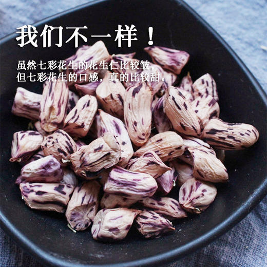 云南野地七彩花生500g 带壳熟彩色花生 新鲜晒干 商品图2