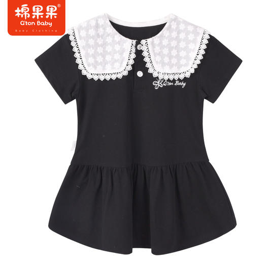 棉果果夏季新品女童女宝POLO连衣裙M222701223252 商品图0