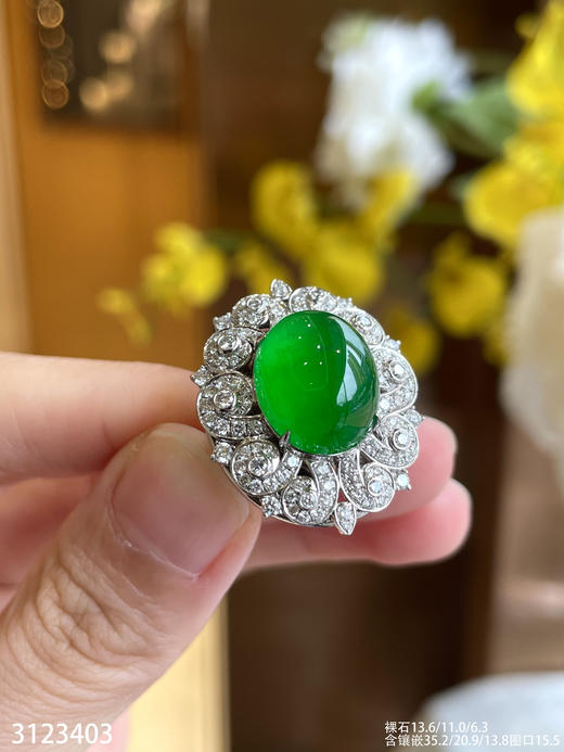 3123403，蛋面珍珠套链戒指胸针三用。具体价格微信咨询 商品图6