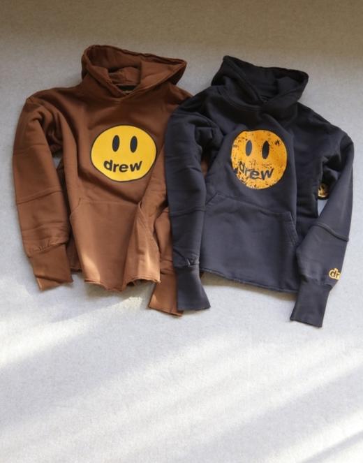 急茬儿的啊 速来抄底 哈！情侣段 DH 笑脸 解构款 毛圈磨绒 大廓 帽衫 2色入 商品图0