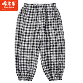 棉果果夏季新品女童女宝梭织九分裤裤子M222208223240