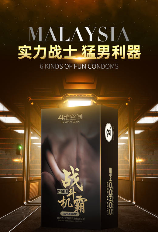 撕裂尖叫·原装进口·男用女用大颗粒避孕套 情趣颗粒超薄螺纹安全套 超音速18只装【四维空间高端进口情趣安全套】 商品图1