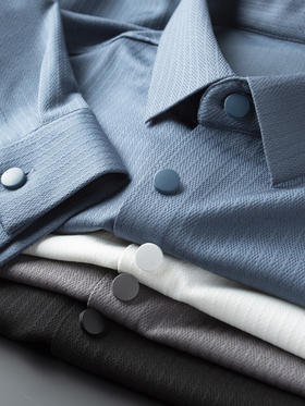 「四款配色」春秋季薄款柔软免烫无痕衬衫 男长袖修身商务休闲衬衣男士上衣