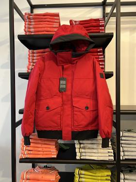 HUGO BOSS/胡戈波士 男士连帽纯色保暖羽绒服外套