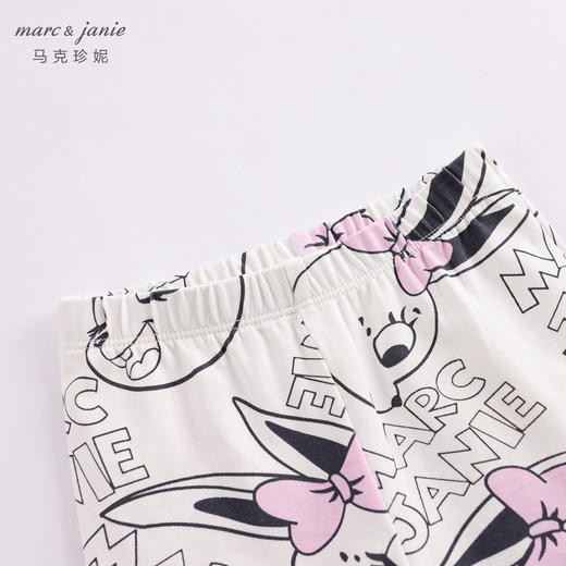 马克珍妮夏装新款 女童透气弹力打底裤薄款 儿童七分裤外穿230921 商品图4