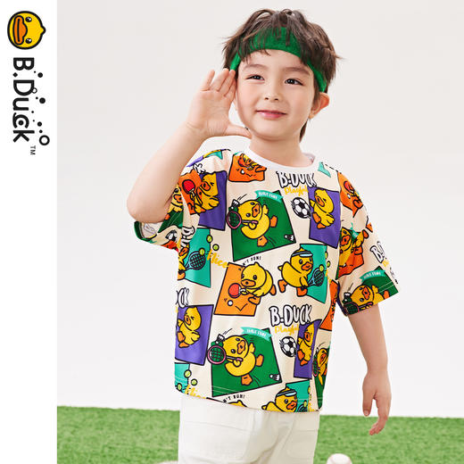 B.Duck小黄鸭童装夏季短袖T恤105-150 BF2401013 商品图4