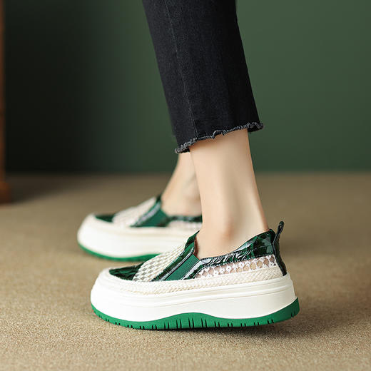 时尚减龄，厚底网纱乐福鞋TYM-1422 商品图3