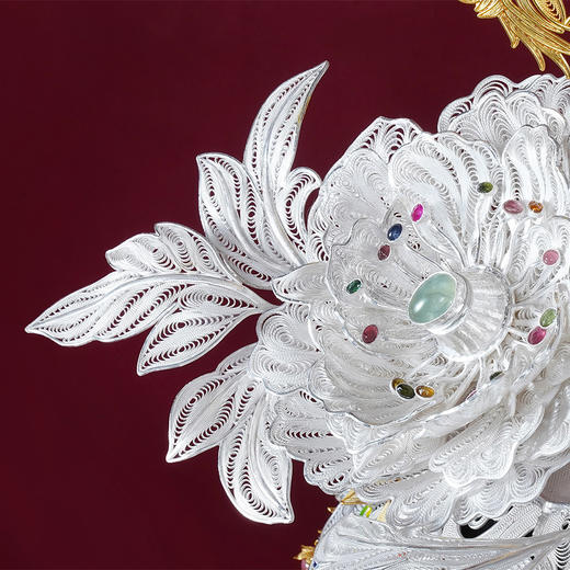 子佩集S999银手工银花丝【花丝镶嵌太平盛世】大型摆件大师工坊原创设计【TPSS】2303 商品图4