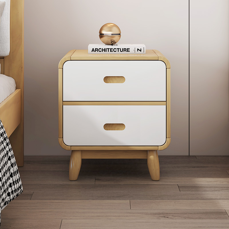 喜梦宝全实木儿童床头柜现代简约床头桌小型床边柜大白门店同款