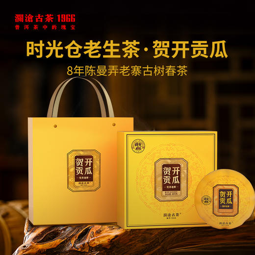 澜沧古茶2022年贺开贡瓜普洱茶生茶485g（整件拍12盒） 商品图0