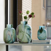 中古风渐变拼色玻璃花瓶摆件客厅餐桌水培复古花瓶简约轻奢装饰品 商品缩略图1