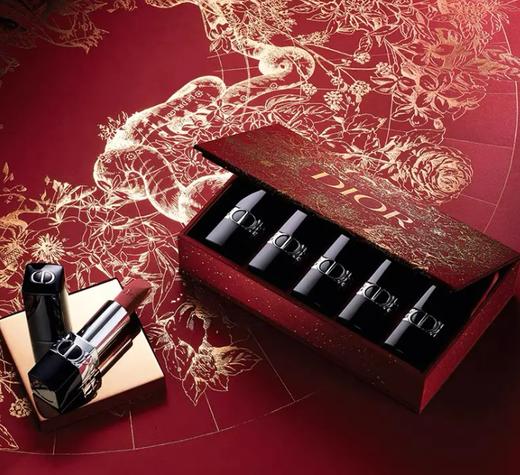 【特惠】法国Dior迪奥烈艳蓝金迷你5件唇膏套组 #999 #720 #772 #735#951 商品图4