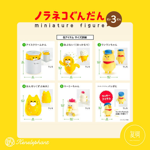 现货 Kenelephant 野猫军团3代 盲盒 迷你收藏彩盒版 商品图1