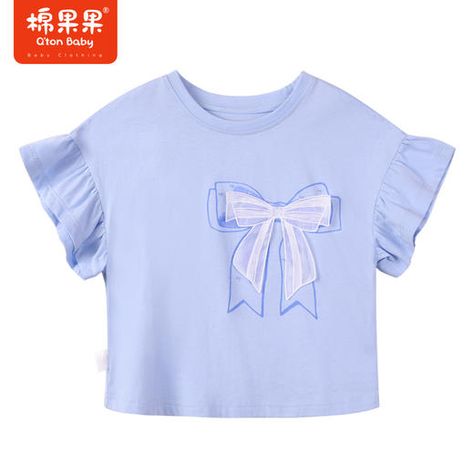 棉果果夏季新品女童女宝短袖T恤M222140223223 商品图1