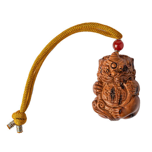 雷击枣木貔貅手把件挂坠手工饰品吊坠佩戴 商品图4