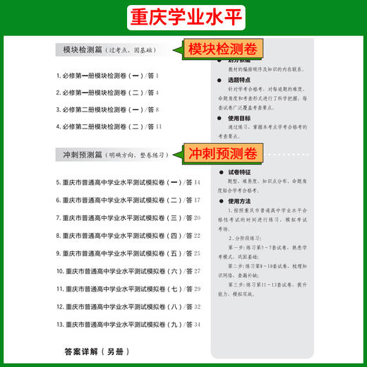 天利38套 重庆学业水平 2022级考生适用 商品图4