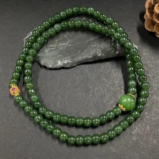 18K碧玉三圈-碧玉大珠老形 商品图0