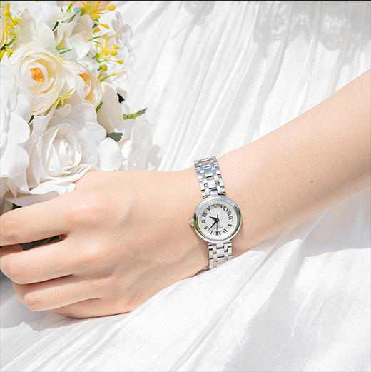 【刘亦菲同款】Tissot天梭小美人系列石英钢带手表机械芯女表26mm 商品图1
