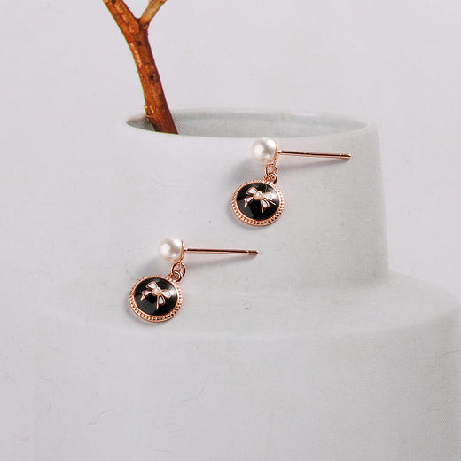 【宏艺珠宝】巴黎少女·银s925耳饰HS 商品图0