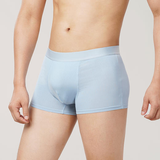 都市丽人都市锋尚简约基础冰丝平角裤男士内裤FK3CB9 商品图1