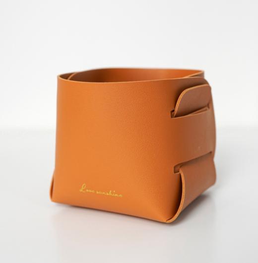 【家居日用】北欧pu收纳盘玄关钥匙皮革收纳盒桌面化妆品遥控器杂物储物篮 商品图8