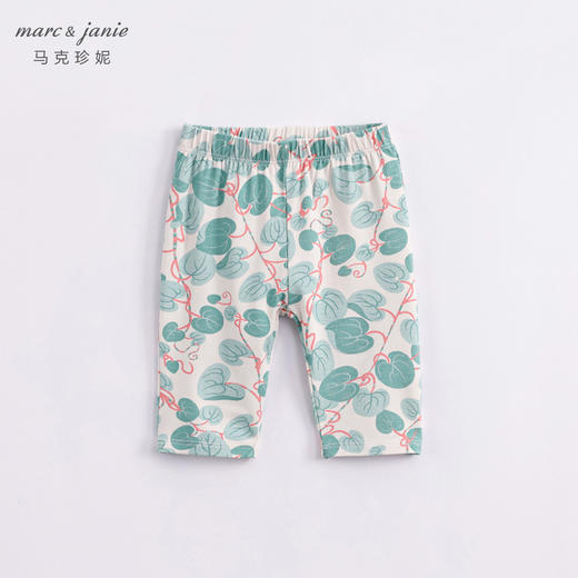 马克珍妮夏装新款 女童透气弹力打底裤薄款 儿童七分裤外穿230921 商品图3