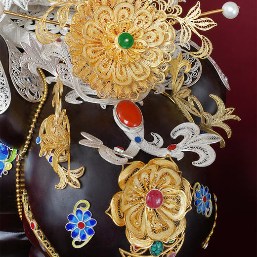 子佩集S999银手工银花丝【花丝镶嵌太平盛世】大型摆件大师工坊原创设计【TPSS】2303 商品图6