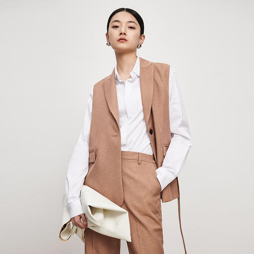 IN AND ON 2023原创设计马夹背心女士职业装西装裤 商品图8
