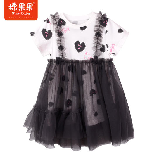 棉果果夏季新品女童女宝假两件连衣裙M222701223213 商品图1