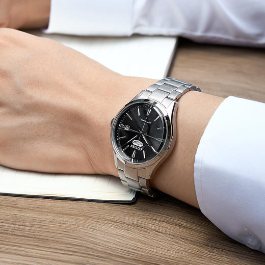 西铁城日本官方正品复古简约蓝盘钢带防水机械手表男 NH8391-51E 商品图4