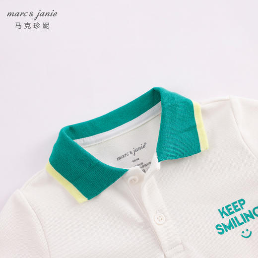 【科技凉感抗菌面料】马克珍妮夏装 男童POLO领连体衣230719 商品图2
