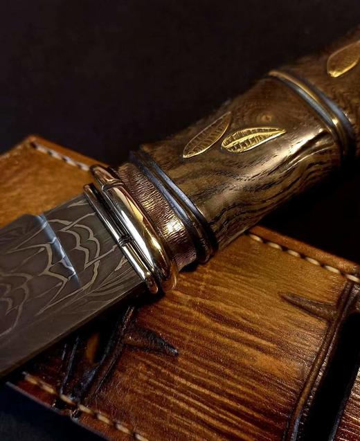 三希堂  现代刀系列  “竹影”小直【预订】未开刃 商品图5