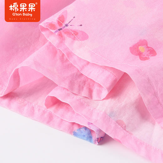 棉果果夏季新品女童女宝泡泡袖连衣裙M222701223248 商品图6