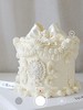纯白复古‖翻糖蝴蝶结奶油裱花蛋糕（提前2天预订） 商品缩略图3