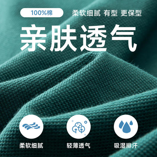 一口价【新款DK】大依优型大码男装全棉短袖POLO衫夏季加肥加大肥佬休闲商务宽松透气男装上衣 商品图1