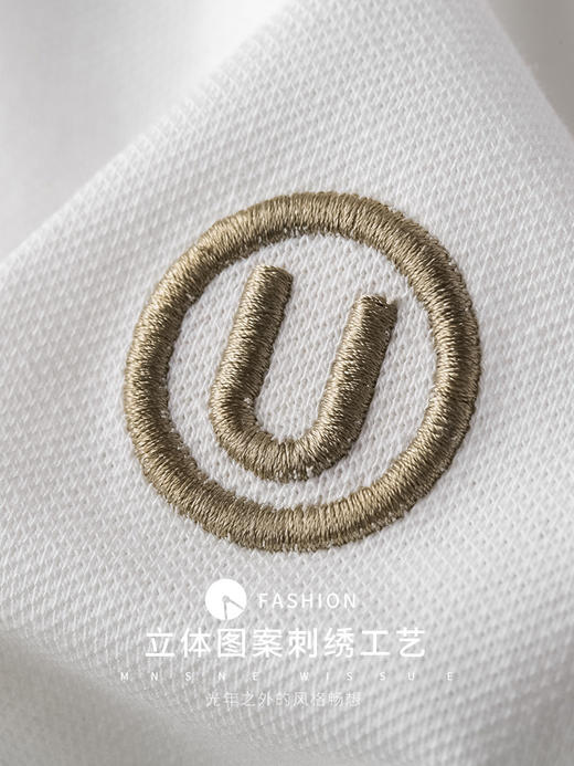 「五款配色！冰丝珠地面料」夏季2023冰丝网眼修身polo衫男 短袖丝光棉U刺绣休闲翻领t恤保罗衫上衣 商品图3