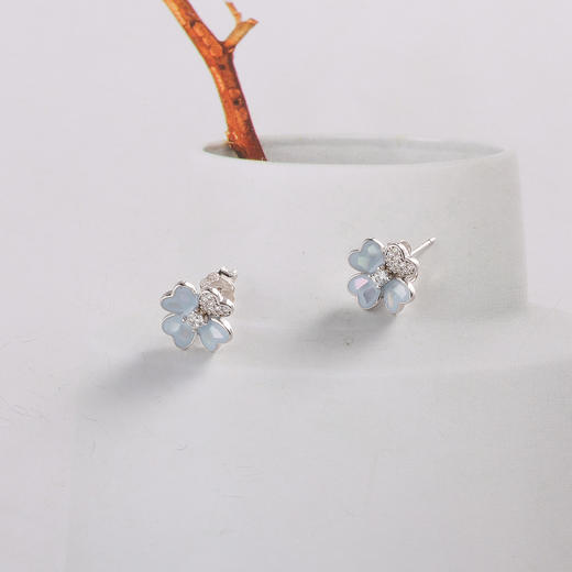 【宏艺珠宝】盛夏花园·银s925耳饰 商品图2