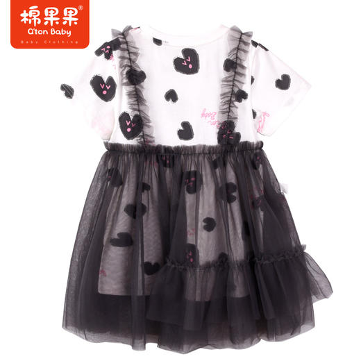 棉果果夏季新品女童女宝假两件连衣裙M222701223213 商品图2