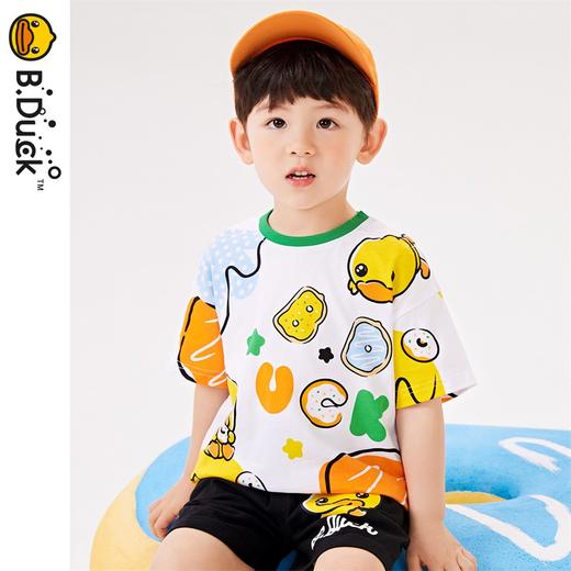 B.Duck小黄鸭童装夏季短袖T恤90-130 BF2402065 商品图3
