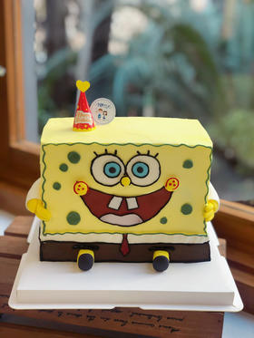 海绵宝宝奶油蛋糕 下单前请仔细阅读商品详情