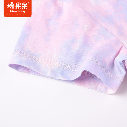 棉果果夏季新品女童扎染满印女宝短袖T恤M222140223225 商品图1