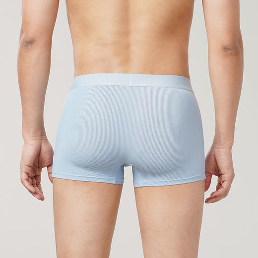 都市丽人都市锋尚简约基础冰丝平角裤男士内裤FK3CB9 商品图2